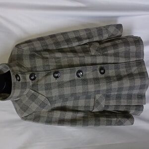 Steve Madden Plaid Wool blend coat